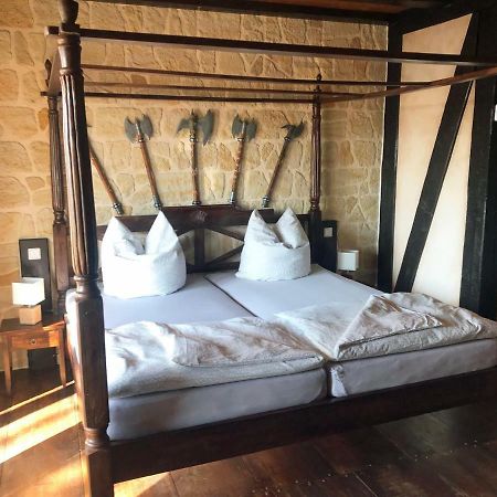 Ferienwohnung Wachstube Mit 3 Schlafraeumen Im Rittergut Leppersdorf Wachau Екстер'єр фото